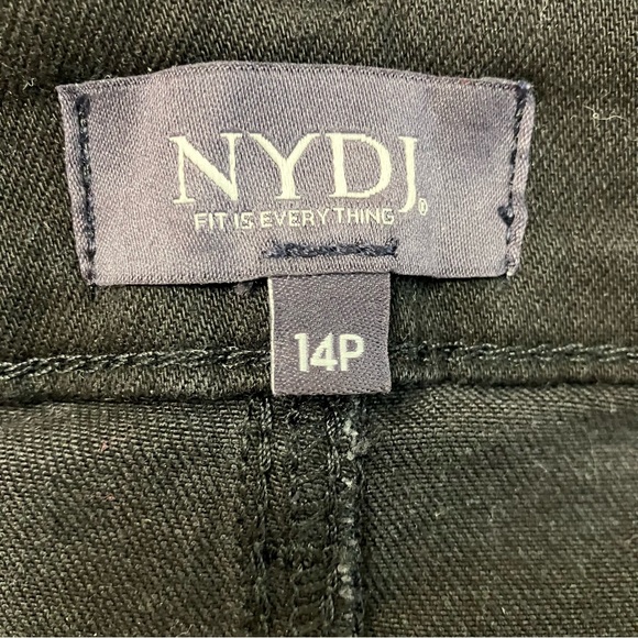 NYDJ Marilyn Straight Jeans with Lift Tuck Technology in Black Size 14 Petite - Picture 9 of 13